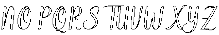 Soulmate Outline Bold Slant Regular otf (700) Font UPPERCASE