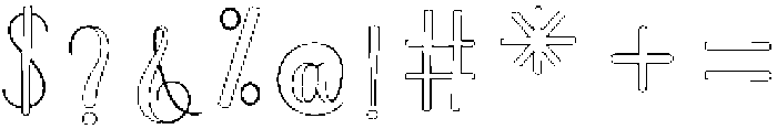 Soulmate Outline Regular otf (400) Font OTHER CHARS