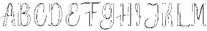 Soulmate Outline Regular otf (400) Font UPPERCASE