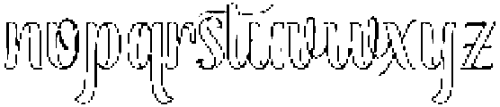 Soulmate Outline Regular otf (400) Font LOWERCASE