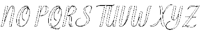 Soulmate Outline Slant 12 Regular otf (400) Font UPPERCASE