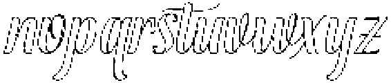 Soulmate Outline Slant 12 Regular otf (400) Font LOWERCASE