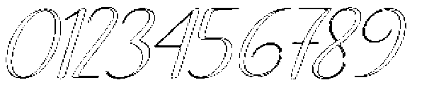 Soulmate Outline Slant 18 Regular otf (400) Font OTHER CHARS