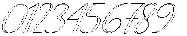 Soulmate Outline Slant 24 Regular otf (400) Font OTHER CHARS
