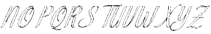 Soulmate Outline Slant 24 Regular otf (400) Font UPPERCASE