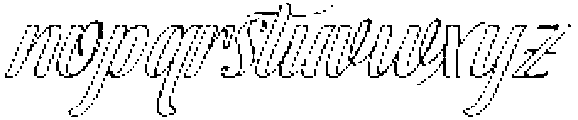 Soulmate Outline Slant 24 Regular otf (400) Font LOWERCASE
