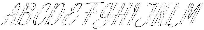 Soulmate Outline Slant 30 Regular otf (400) Font UPPERCASE