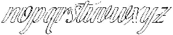 Soulmate Outline Slant 30 Regular otf (400) Font LOWERCASE