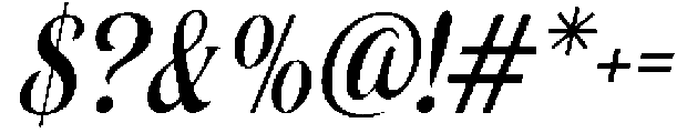 Soulmate Vesque Italic otf (400) Font OTHER CHARS