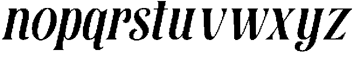 Soulmate Vesque Italic otf (400) Font LOWERCASE