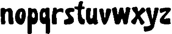 Sour Brunch Regular otf (400) Font LOWERCASE