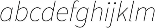 Source Sans Pro ExtraLight Italic otf (200) Font LOWERCASE