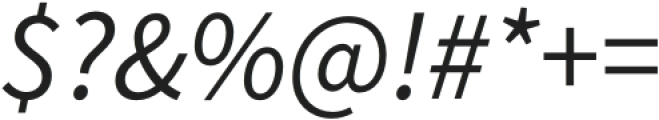 Source Sans Pro Italic otf (400) Font OTHER CHARS