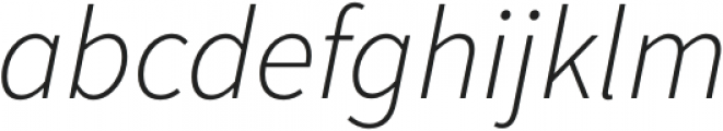 Source Sans Pro Light Italic otf (300) Font LOWERCASE