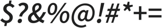 Source Sans Pro Semibold Italic otf (600) Font OTHER CHARS