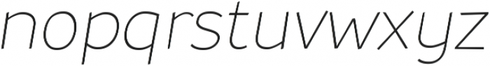 Souses Thin Italic ttf (100) Font LOWERCASE