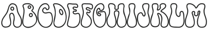 South Heart Outline otf (400) Font UPPERCASE