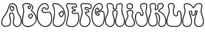 South Heart Outline otf (400) Font LOWERCASE