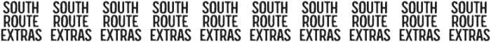 South Route Extras otf (400) Font OTHER CHARS