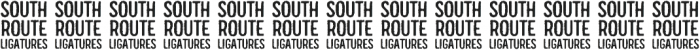 South Route Standup Ligatures ttf (400) Font UPPERCASE