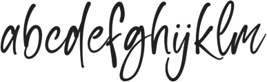 South Signature otf (400) Font LOWERCASE