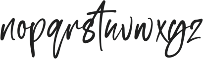 South Signature otf (400) Font LOWERCASE