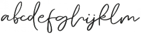 Southeast Signature otf (400) Font LOWERCASE