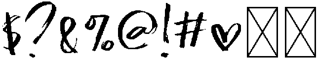 Southern Regular otf (400) Font OTHER CHARS