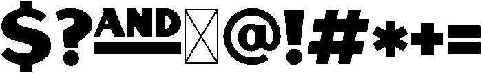 Southpaw Regular otf (400) Font OTHER CHARS