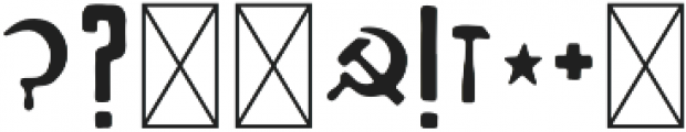 SovietLeague Regular otf (400) Font OTHER CHARS
