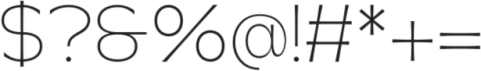 soka Thin condensed otf (100) Font OTHER CHARS