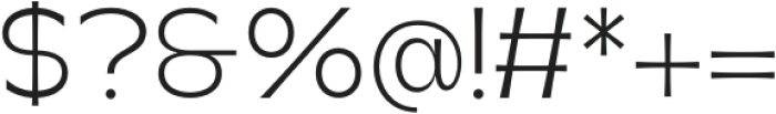 soka UltraLight condensed otf (300) Font OTHER CHARS