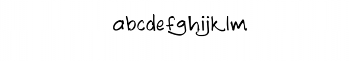 Softhand Script Font LOWERCASE