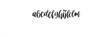 Somelove Slant.otf Font LOWERCASE