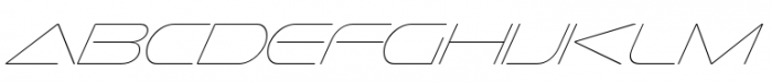 Sofachrome UltraLight Italic Font LOWERCASE