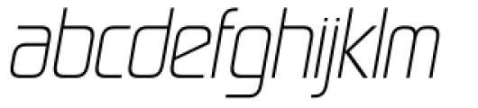 Sol Pro Condensed Light Italic Font LOWERCASE