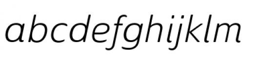 Solitas Extended Light Italic Font LOWERCASE