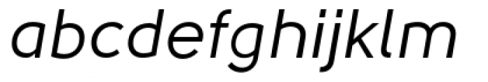 Solomon Sans Normal Italic Font LOWERCASE