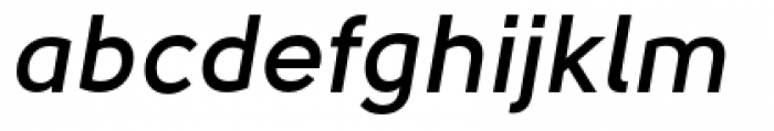 Solomon Sans Semi Bold Italic Font LOWERCASE