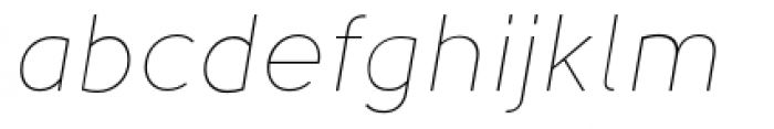 Solomon Sans Thin Italic Font LOWERCASE