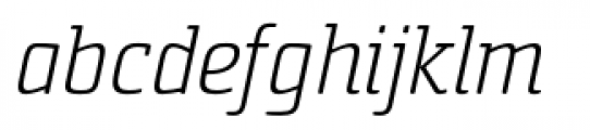 Sommet Slab Rounded Light Italic Font LOWERCASE