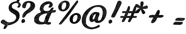 Sophima Halftone Regular Font OTHER CHARS