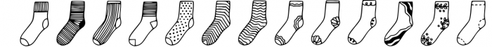 Socks doodle font Font UPPERCASE