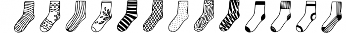 Socks doodle font Font UPPERCASE