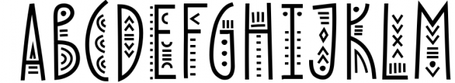 Solaris - Tribal Font Family 2 Font UPPERCASE