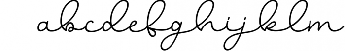 Somelove - Monoline Handwritten Font LOWERCASE
