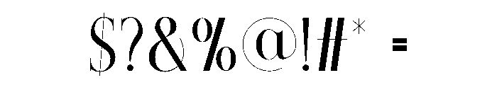 SOREI Font OTHER CHARS