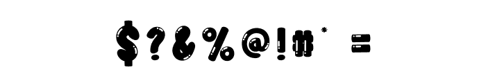 Soap Bubble Font OTHER CHARS