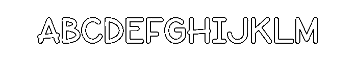 Soap Bubble1 Font UPPERCASE