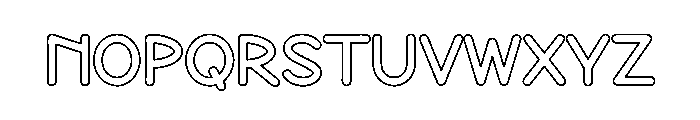 Soap Bubble1 Font UPPERCASE